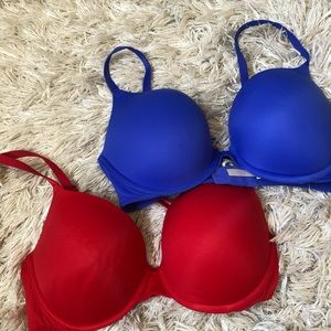 PINK VS Push up bras💙❤️
